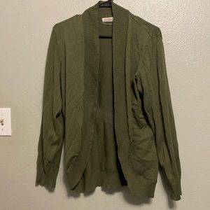 Faded Glory green cardigan